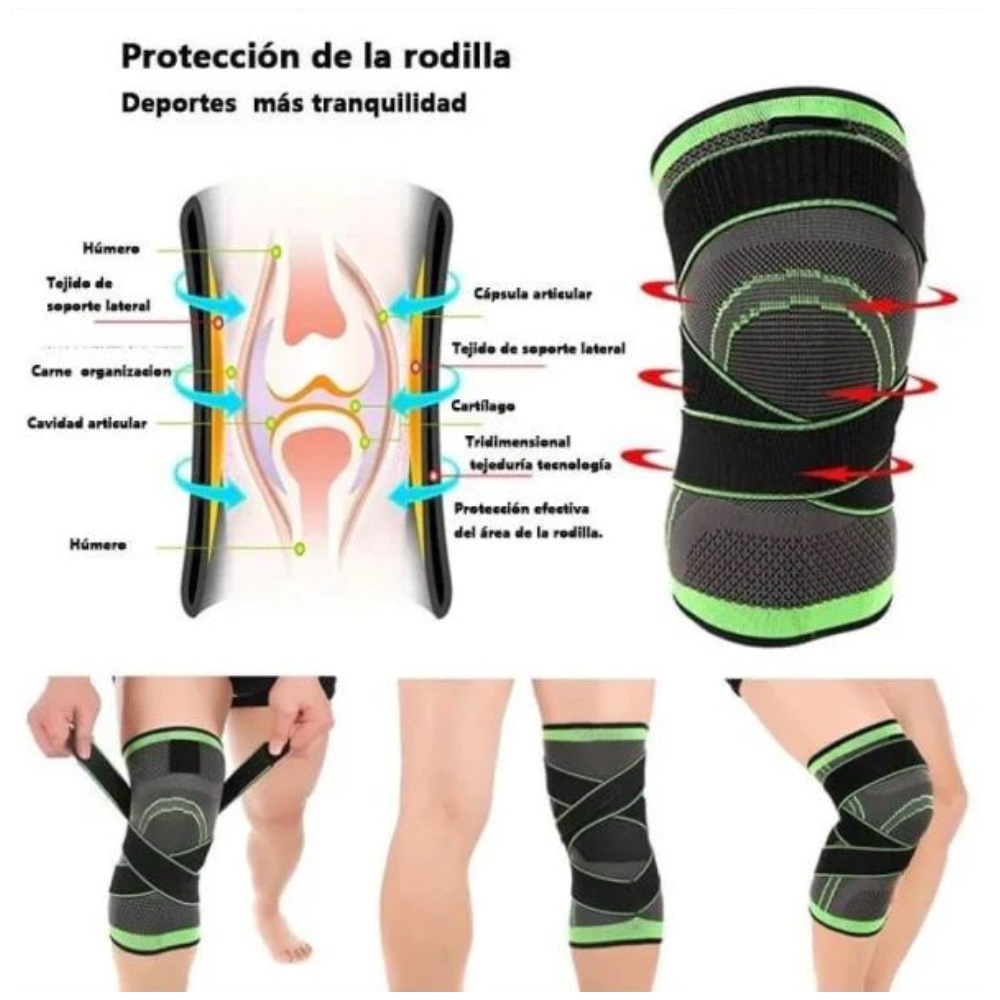 Miniatura 4 de Rodillera Deportiva De Doble Ajuste